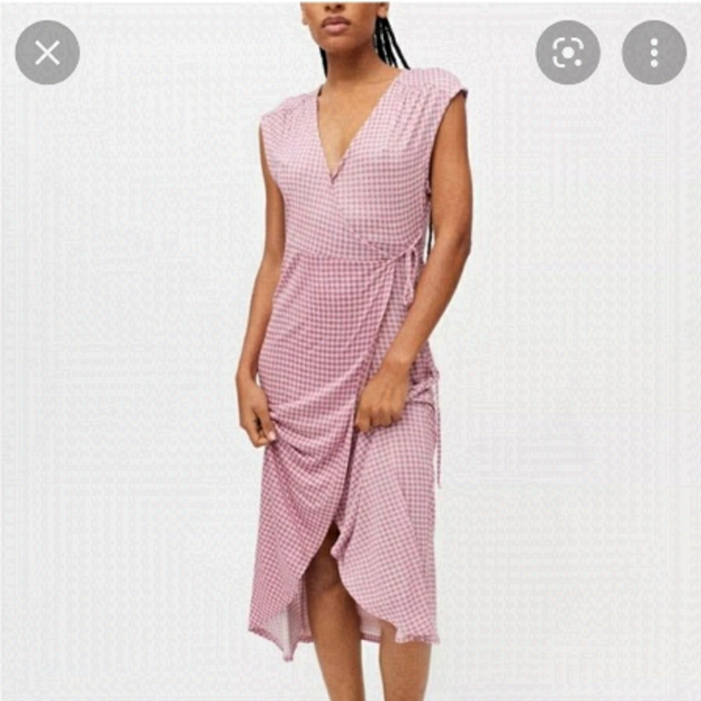 Urban Outfitters Pink Gingham Maxi Dress